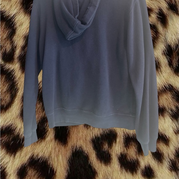 (Size L) Polo Navy Blue Zip-Up Hoodie with Red Logo - Picture 2 of 3